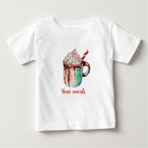 Create Your Own Holiday Peppermint Hot Cocoa Baby T-Shirt