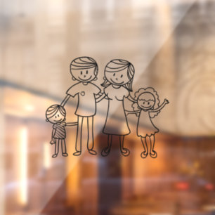 Create Your Own Home or Car Stick Figure Family