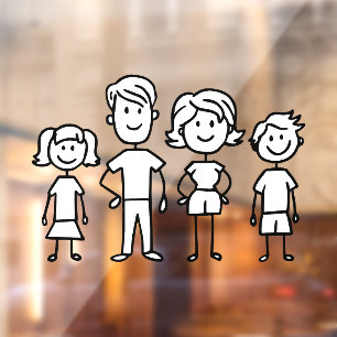 Create Your Own Home or Car Stick Figure Family