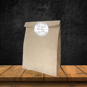 Create Your Own Homemade with Love Thank You Class Classic Round Sticker