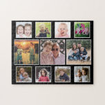 Create Your Own Horizontal 11 Family Photo Collage Jigsaw Puzzle<br><div class="desc">Family photo collage puzzle to personalize with 11 favorite photos.</div>