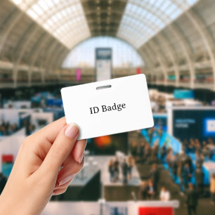 Create Your Own Horizontal 2.13"x3.38" PVC Plastic ID Badge