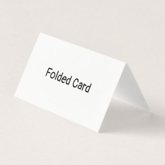 Create Your Own Horizontal Folded Card