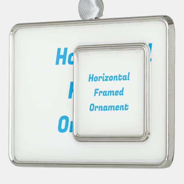 Create Your Own Horizontal Framed Ornament  (Left)