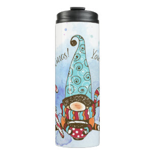 Create Your Own Hot Cocoa Gnome Christmas Thermal Tumbler