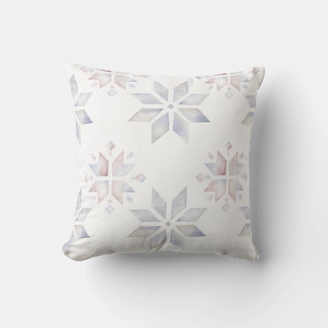 Create Your Own Hygge Magical Snowflakes Cushion (Front)