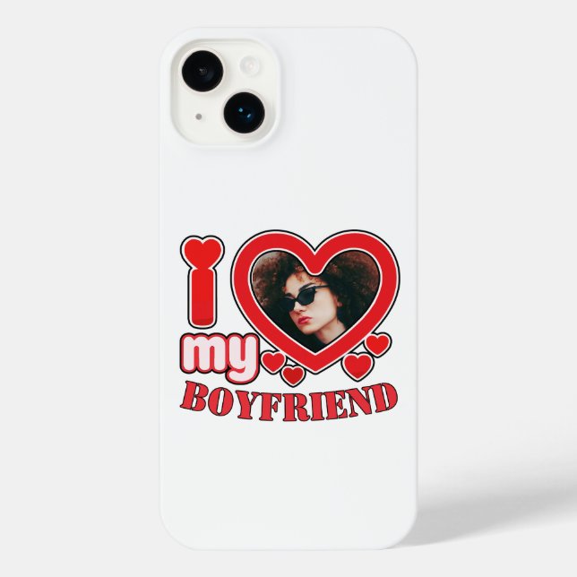 Create Your Own I Love My Boyfriend iPhone Case (Back)