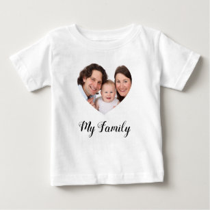 Create Your Own I love My family Valentine's Day Baby T-Shirt