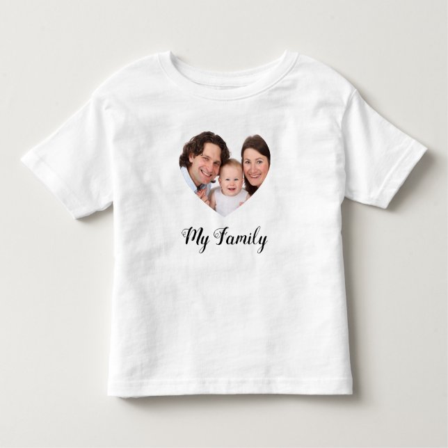 Create Your Own I love My family Valentine's Day Toddler T-Shirt (Front)