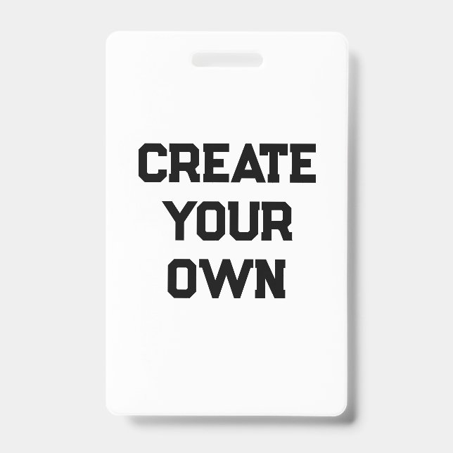 Create Your Own ID Badge (Front)