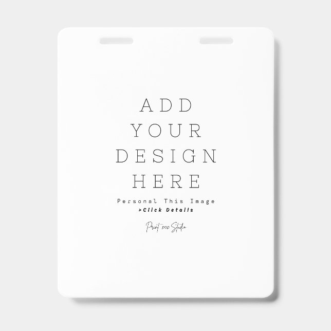 Create Your Own ID Badge (Front)