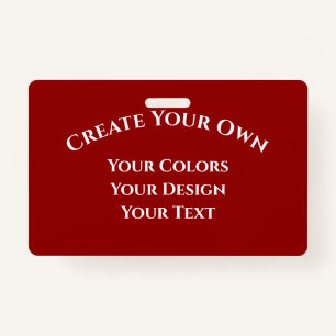 Create Your Own ID Badge