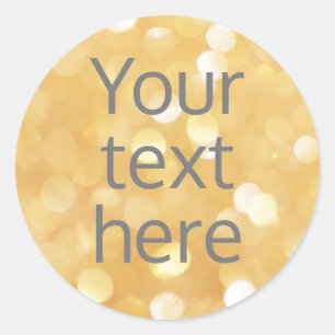 create your own image text sticker gold glitter
