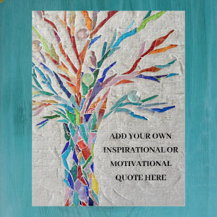 Create your own Inspirational / Motivational Quote Jigsaw Puzzle
