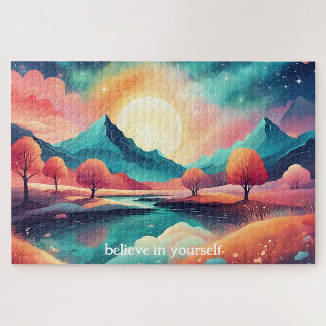 create your own inspirational quote,landscape jigsaw puzzle (Horizontal)