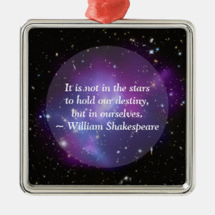 Create Your Own Inspirational Quote Purple Cosmic Metal Tree Decoration