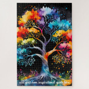 create your own inspirational quote,tree of life jigsaw puzzle