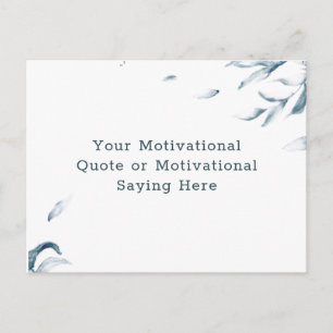 Create Your Own Inspirational Quote Watercolor Pos Postcard