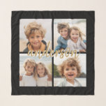Create Your Own Instagram 4 Photo Collage Scarf<br><div class="desc">Use up to four square or selfie phone photos to create a unique and personal gift. Or you can keep the hipster puppy and make a trendy keepsake. If you need to adjust the pictures,  click on the customise tool to make changes.</div>