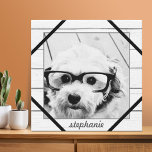 Create Your Own Instagram Art - rustic background Canvas Print<br><div class="desc">A great way to display your square photos from your online account.  Add one square photo to make a great memento. If you need to adjust the text or picture,  click on the customise link.</div>