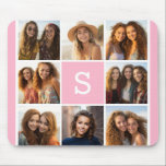 Create Your Own Instagram Collage Custom Monogram Mouse Pad<br><div class="desc">You can use 8 square or Instagram photos for this design. Use 8 square photos to create a unique and personal gift. Or you can keep the hipster puppy and make a trendy keepsake. If you need to adjust the pictures,  click on the customize tool to make changes.</div>