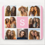 Create Your Own Instagram Collage Custom Monogram Mouse Pad<br><div class="desc">You can use 8 square or Instagram photos for this design. Use 8 square photos to create a unique and personal gift. Or you can keep the hipster puppy and make a trendy keepsake. If you need to adjust the pictures,  click on the customize tool to make changes.</div>