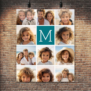 Create Your Own Instagram Collage Custom Monogram Poster