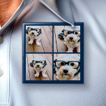 Create Your Own Instagram Collage Navy 4 Pictures<br><div class="desc">Use four square photos to create a unique and personal gift. Or you can keep the hipster puppy and make a trendy keepsake. If you need to adjust the pictures,  click on the customise tool to make changes.</div>
