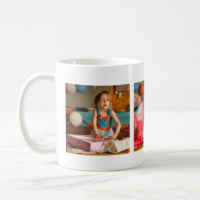 Create Your Own Instagram collage Photo Coffee Mug (Left)