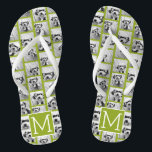 Create Your Own Instagram Photo Collage Lime Jandals<br><div class="desc">Use up to 11 square or selfie phone photos to create a unique and personal gift. Or you can keep the hipster puppy and make a trendy keepsake. If you need to adjust the pictures,  click on the customise tool to make changes.</div>
