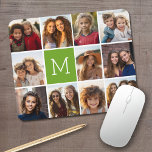 Create Your Own Instagram Photo Collage Lime Mouse Pad<br><div class="desc">Use up to 11 square or selfie phone photos to create a unique and personal gift. Or you can keep the hipster puppy and make a trendy keepsake. If you need to adjust the pictures,  click on the customize tool to make changes.</div>
