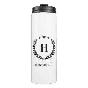 Create Your Own Intel Monogram With Laurel wreaths Thermal Tumbler