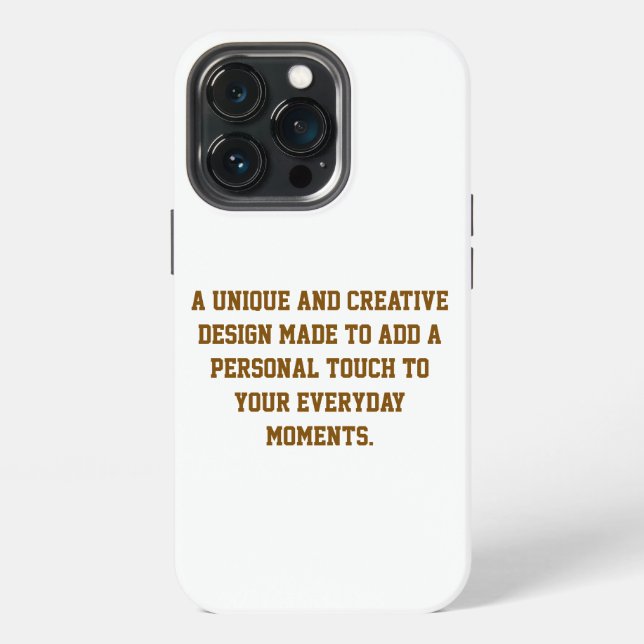 Create Your Own iPhone 13 Pro Tough Case (Back)