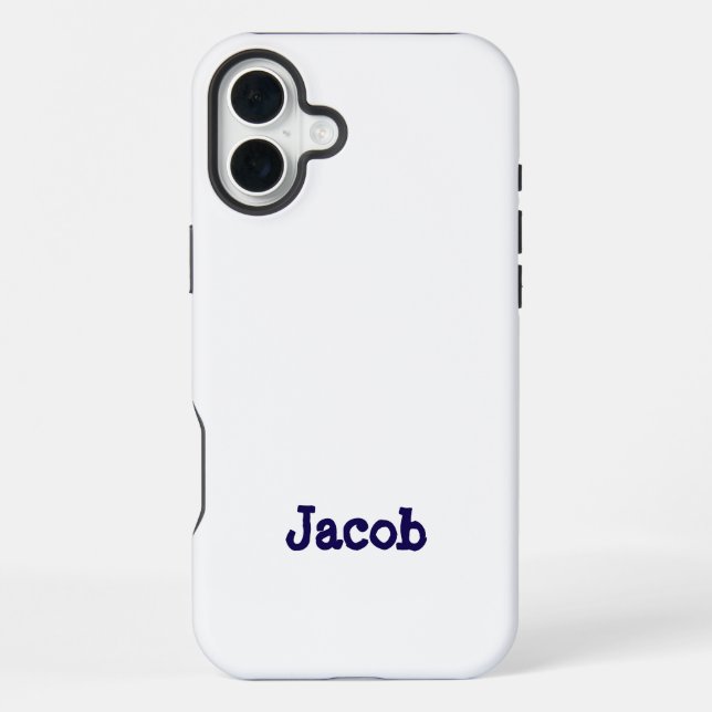 Create Your Own iPhone 16 Plus Tough Case (Back)