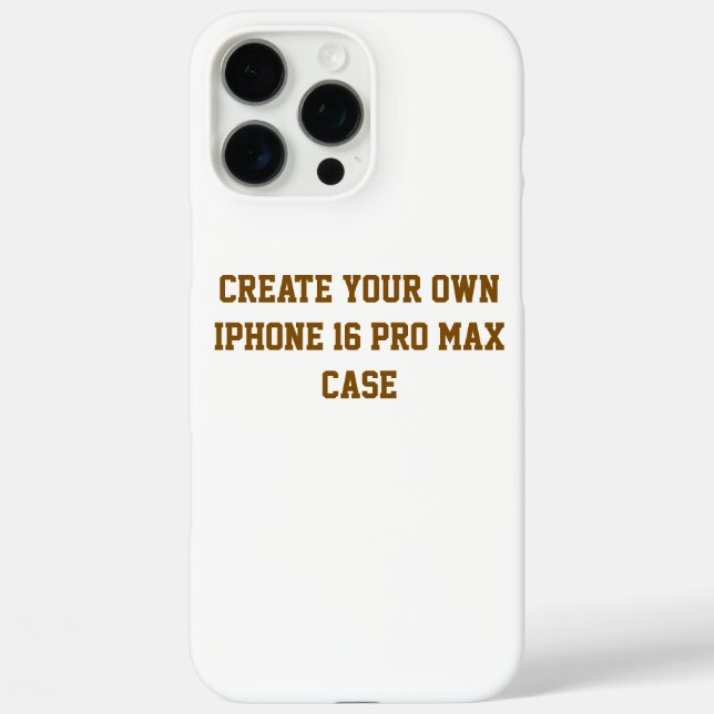 Create Your Own iPhone 16 Pro Max Case (Back)