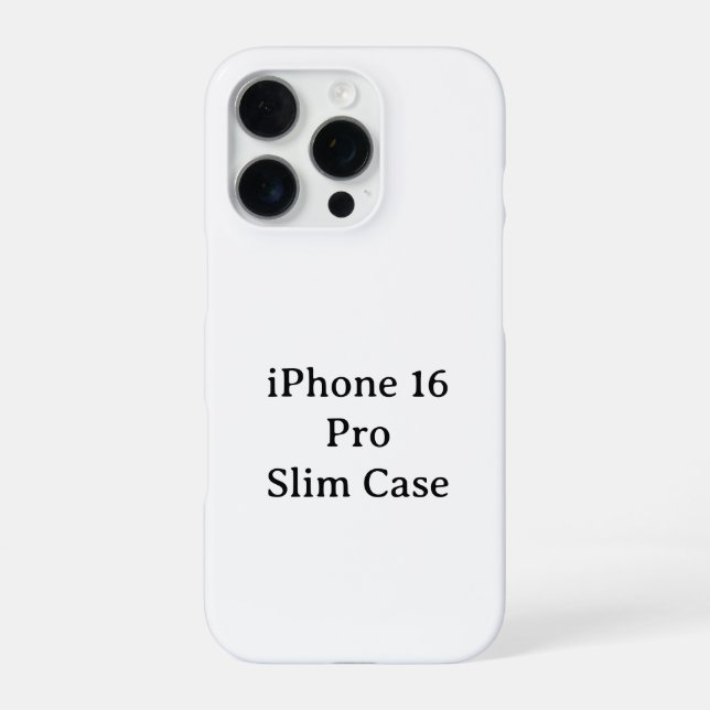 Create Your Own iPhone 16 Pro Slim Case (Back)