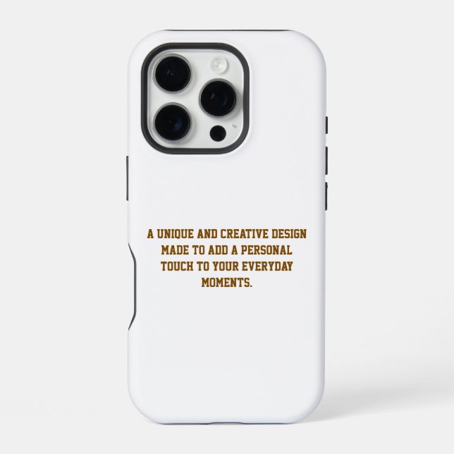 Create Your Own iPhone 16 Pro Tough Case (Back)