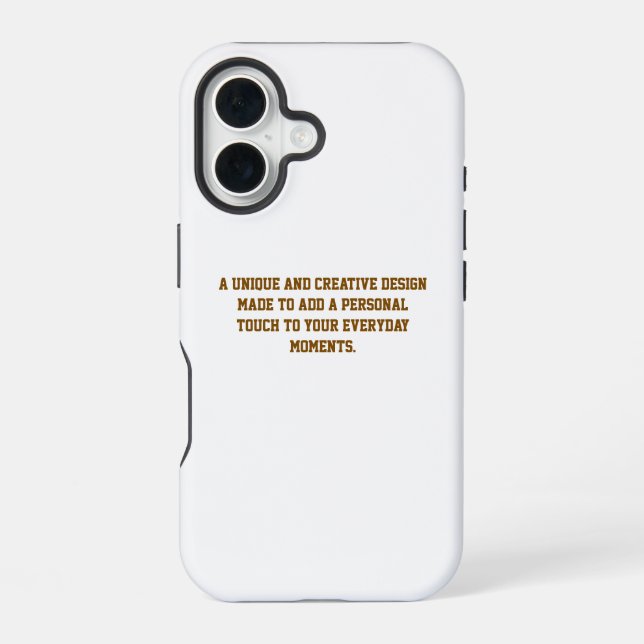 Create Your Own iPhone 16 Tough Case (Back)
