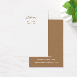 Create your own Jewellery Earring Display Cards