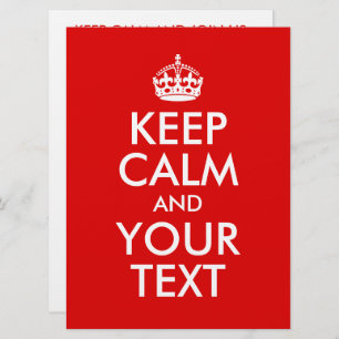 Create Your Own Keep Calm and Your Text Invitation