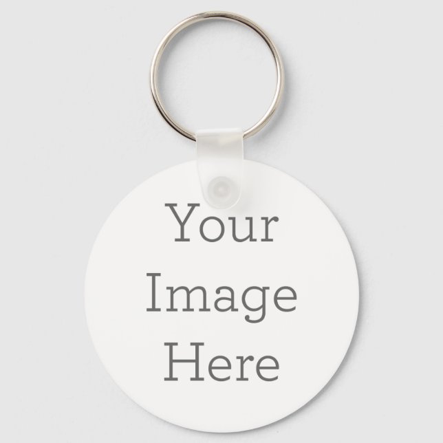 Metal Circle Keychain, 5.08 cm (Front)