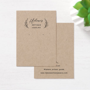 Create your own Kraft Jewellery Earring Display Ca