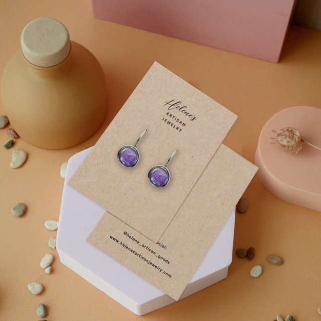 Create your own Kraft Jewellery Earring Display Ca (Creator Uploaded)