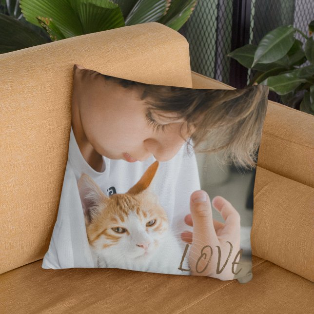 Create your Own l Cute Dog Pet Lover Photo Cushion (Creator Uploaded)