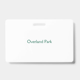 Create Your Own Landscape PVC Plastic Badge ID Badge