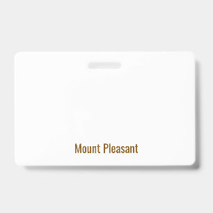 Create Your Own Landscape PVC Plastic Badge ID Badge