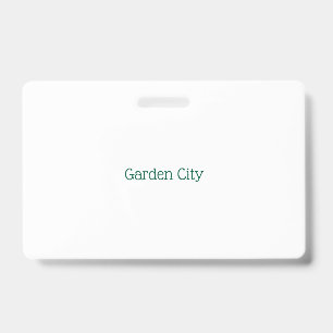 Create Your Own Landscape PVC Plastic Badge ID Badge