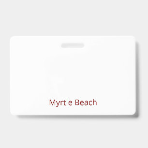 Create Your Own Landscape PVC Plastic Badge ID Badge