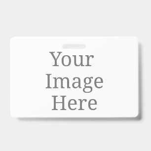 create your own landscape pvc plastic badge ID badge