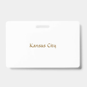 Create Your Own Landscape PVC Plastic Badge ID Badge